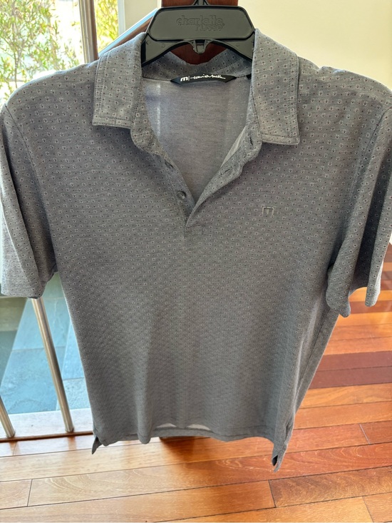 Travis Mathew Other - Travis Mathew Gray Textured Polo Shirt